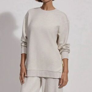 Varley charter sweat 2.0 ivory marl sweatshirt